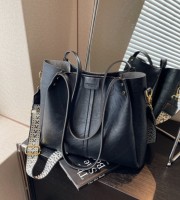 Leather Crossbody Bag for Women with Wide Adjustable Strap